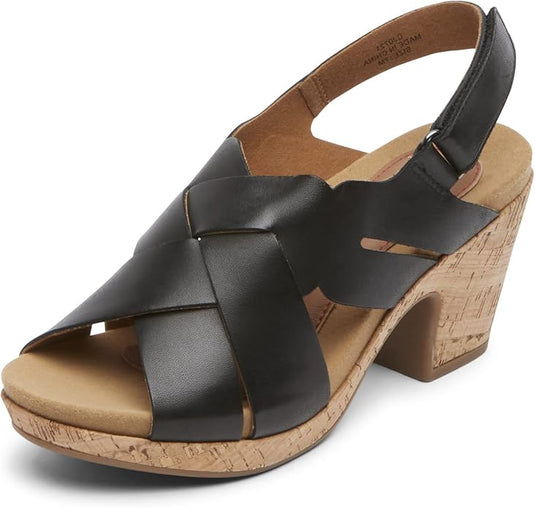 Cobb Hill Women's Alleah Sling Sandal Black