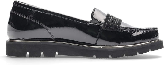 ARA Women's Dallas 2.0 Loafer Black Patent
