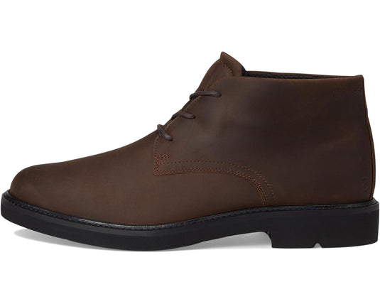 ECCO Men's Metropole London Lace Up Waterproof Chukka Boots Cocoa Brown Nubuck