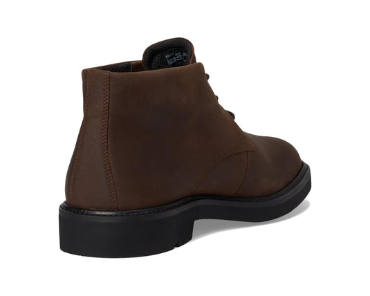 ECCO Men's Metropole London Lace Up Waterproof Chukka Boots Cocoa Brown Nubuck