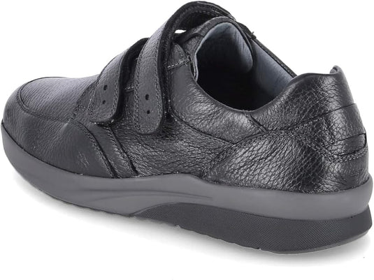 Waldlaufer Men's K-Fabian Velcro Shoe Black Leather