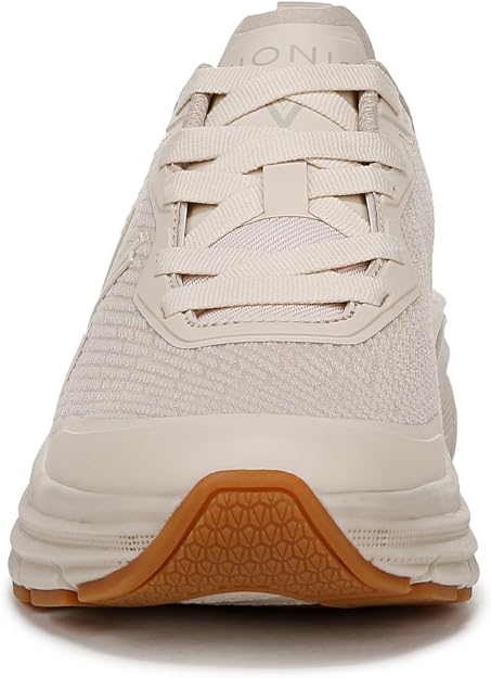 Vionic Women's  Walk Max Lace Up Sneaker Parchment Linear Mesh