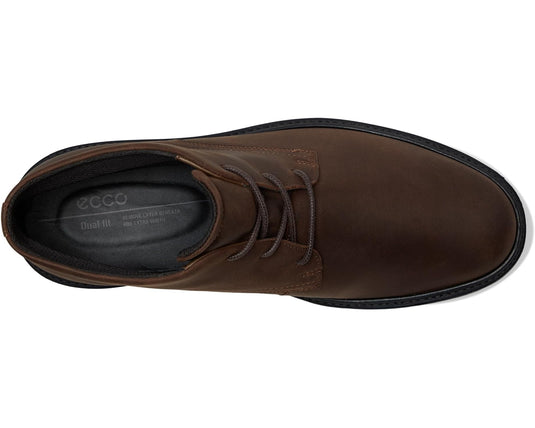 ECCO Men's Metropole London Lace Up Waterproof Chukka Boots Cocoa Brown Nubuck