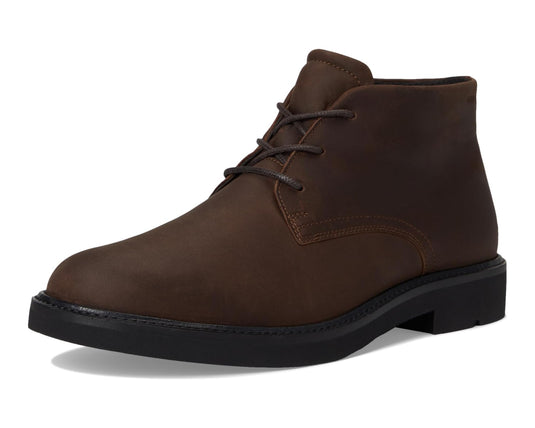ECCO Men's Metropole London Lace Up Waterproof Chukka Boots Cocoa Brown Nubuck