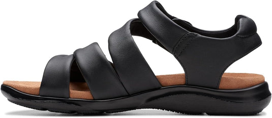 Clarks Women's Kitly Ave Sandal Black Leather