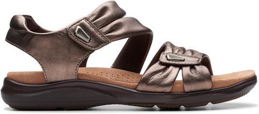 Clarks Women's Kitly Ave Sandal Bronze Leather