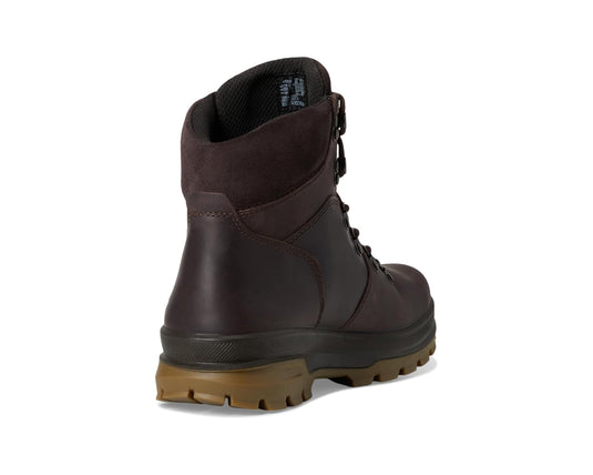 ECCO Men's Rugged Track Plain Toe High Waterproof Hiking Boot Coffee