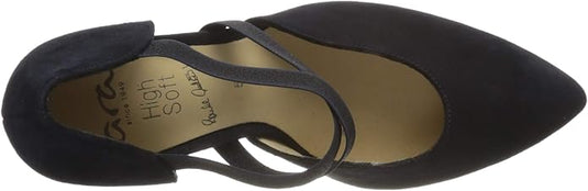 ARA Women's Frauke Strappy Court Shoes Black