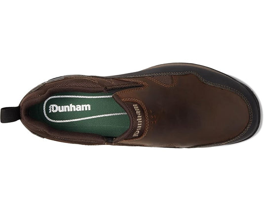 Dunham Men's Cloud Plus Waterproof Slip-On Shoe Brown Lea