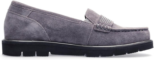 ARA Women's Dallas 2.0 Loafer Steel Suede