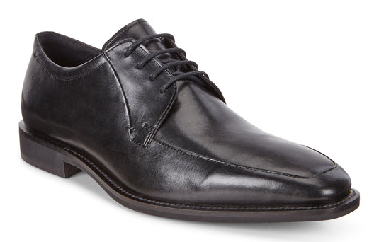 Ecco Men's Calcan Apron Toe Lace Dress Shoe Black