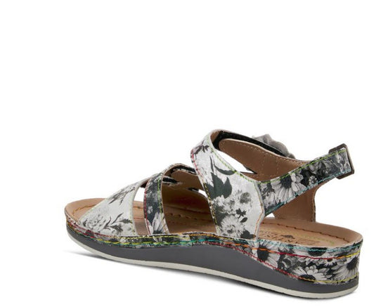 Spring Step L'Artiste Women's Joelina-Dazi Sandals Grey Multi Leather Combo