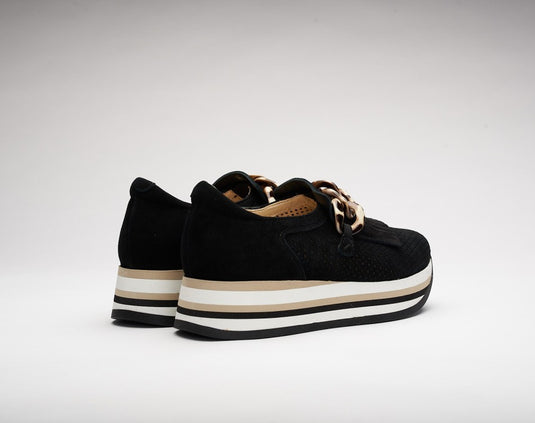 Softwaves Carly Platform Sneaker Black