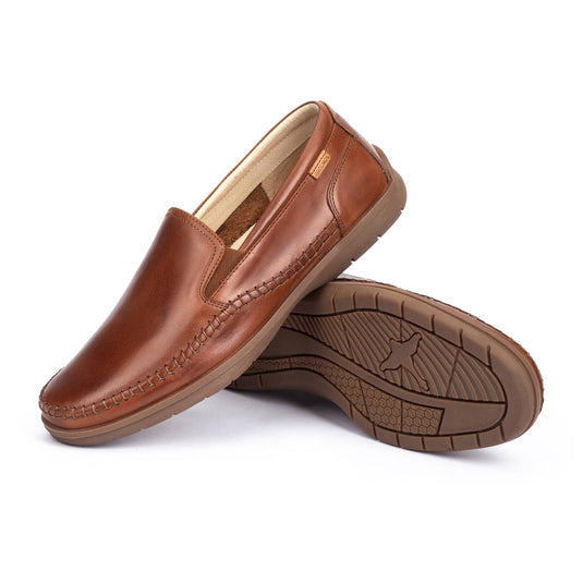 Pikolinos Men's MARBELLA Elastic closure moccasins Cuero