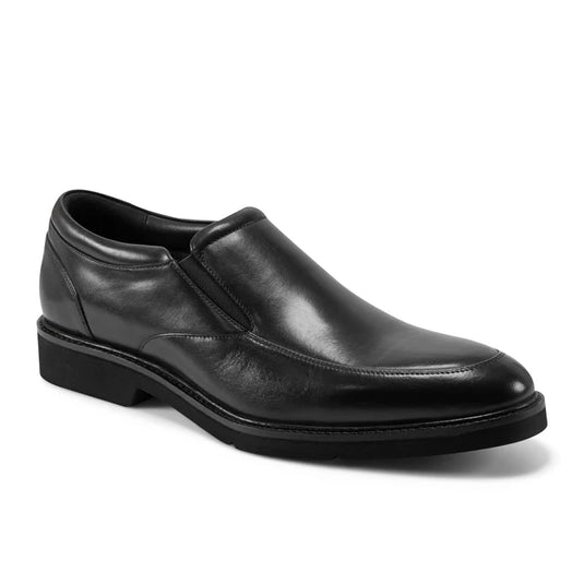 Rockport Men's Folton Almond Toe Dress Slip-on Loafers Black