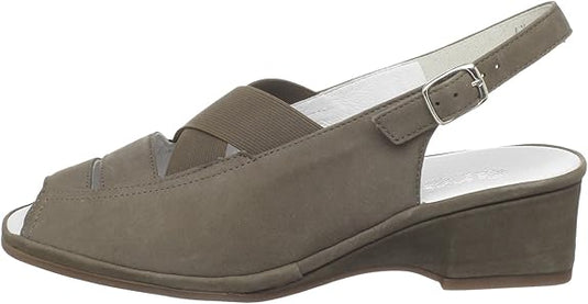 Ara Women's Rumor Slingback Sandal Taupe Nubuck