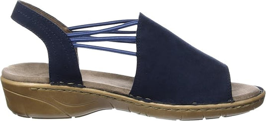 Jenny by Ara Women's Kimmy Sandal Navy Suede