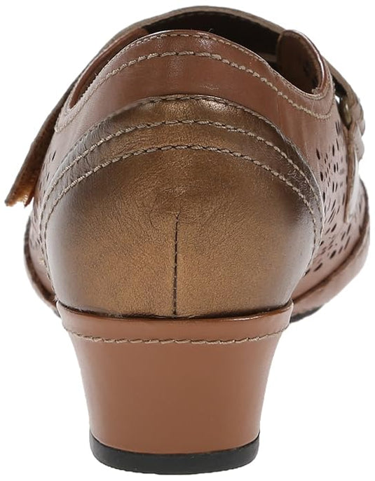 Aravon Women's Flex Lacey Dress Sandal Brown
