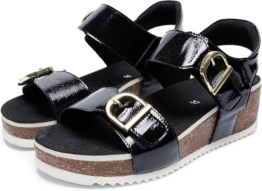 ARA Women Nora | Norderney Wedge Sandal Black