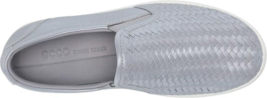 Ecco Women's Soft 7 Slip-On Silver Grey Metallic