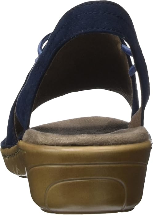 Jenny by Ara Women's Kimmy Sandal Navy Suede
