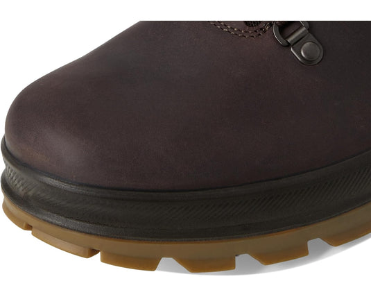 ECCO Men's Rugged Track Plain Toe High Waterproof Hiking Boot Coffee