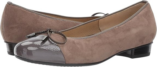 ARA Women's Betty flat shoe Alapaca Suede
