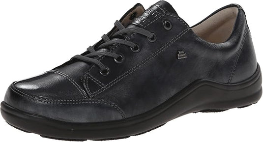 Finn Comfort Women's Soho-S Sneaker Soft,Negro/Stone Oxide