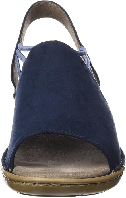Jenny by Ara Women's Kimmy Sandal Navy Suede