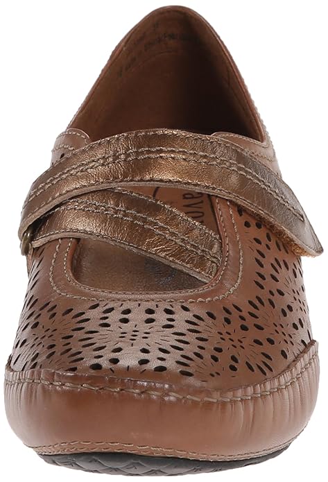 Aravon Women's Flex Lacey Dress Sandal Brown