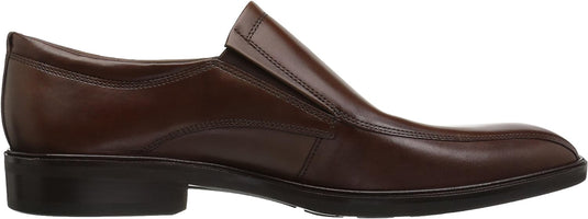 Ecco Men's Illinois Bike Toe Slip-on Dress Shoe Cognac