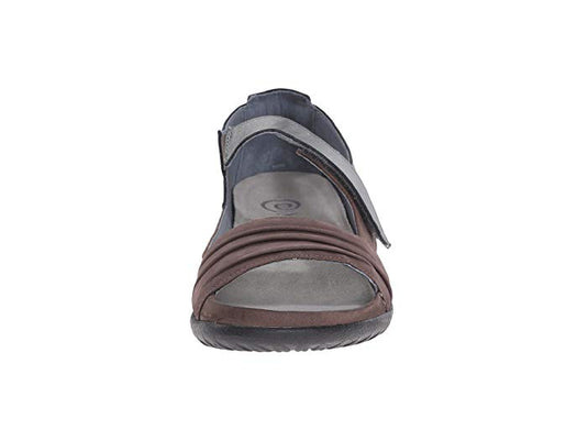 Naot Women's Papaki Sandals Shiitake Nubuck/Sterling Leather