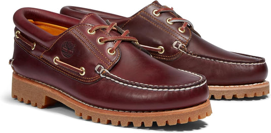 Timberland Men's Authentic 3-Eye Lug Handsewn Boat Shoes
