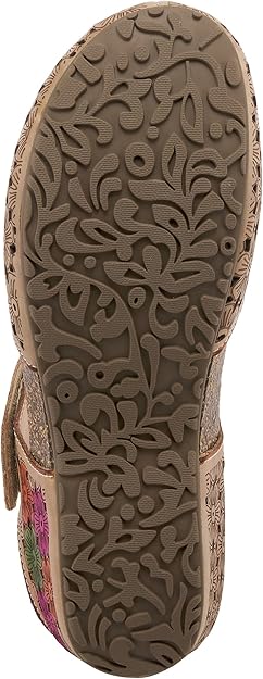 Spring Step L'Artiste Women's Spikey Clog Beige Multi