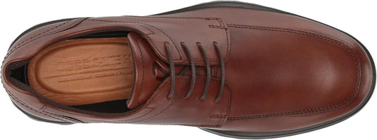 Ecco Men's Holton Apron Toe Lace Dress Shoe Cognac