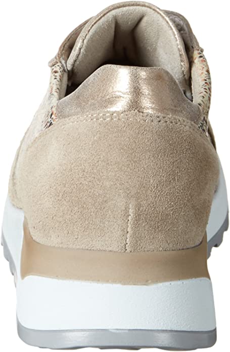 Waldlaufer Women's Hiroko Soft Lace Sneaker Cappuccino Light Gold