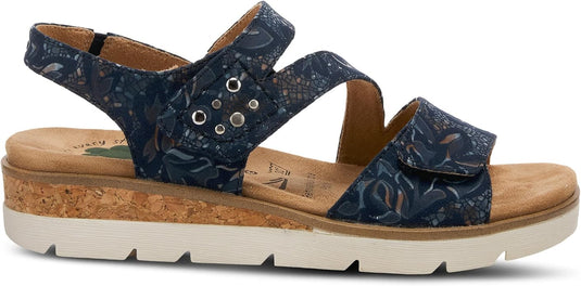 Spring Step Women's Haydennie Slingback Sandal Navy Multi