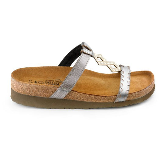 Naot Women's Aspen Sandal Silver Threads/Mirror