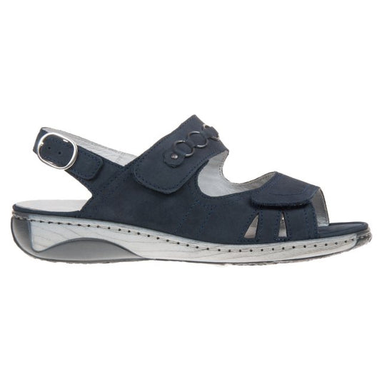 Waldlaufer Women's Garda Sandals Marine