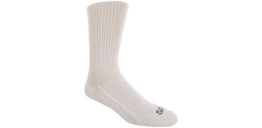 SAS Diabetic Crew Socks - White