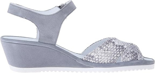 ARA Women's Cadence Dress Sandal Grey Snake