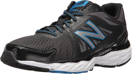 New Balance Men's 680v4 Black/White/Electric Blue M680LB4