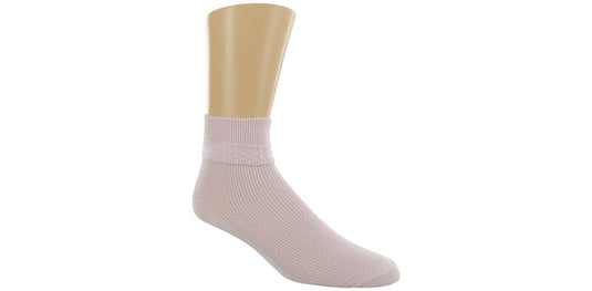 SAS Ruffled Diamond Women's Socks - Pink- Medium