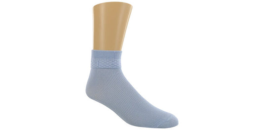 SAS Ruffled Diamond Women's Socks - Blue- Medium