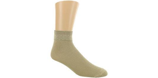 SAS Ruffled Diamond Women's Socks - Khaki- Medium