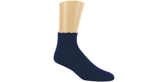 SAS Crotchet Net Womens's Socks - Navy- Medium