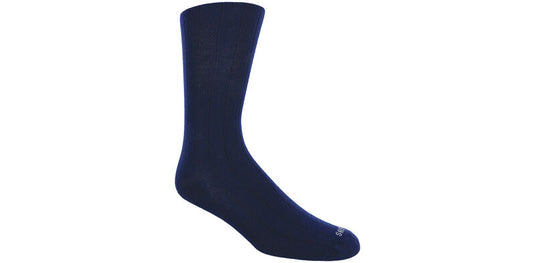 SAS Ribbed Knee High Women's Socks - Navy- Medium