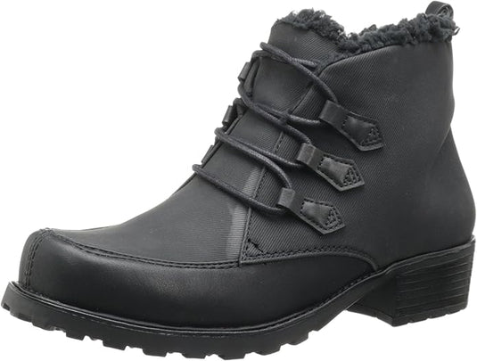Trotters Women's Snowflake III Boot Black Micro fabric