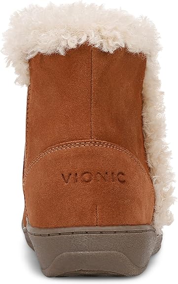 Vionic Unwind Booties Women's Tan Suede