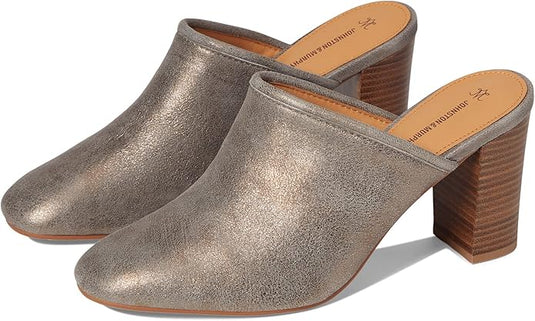 Johnston & Murphy Women's Charlotte Mule Gold Metallic